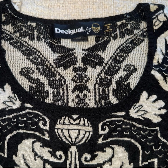 Desigual Sparkly Sweater Dress medium - Picture 3 of 7